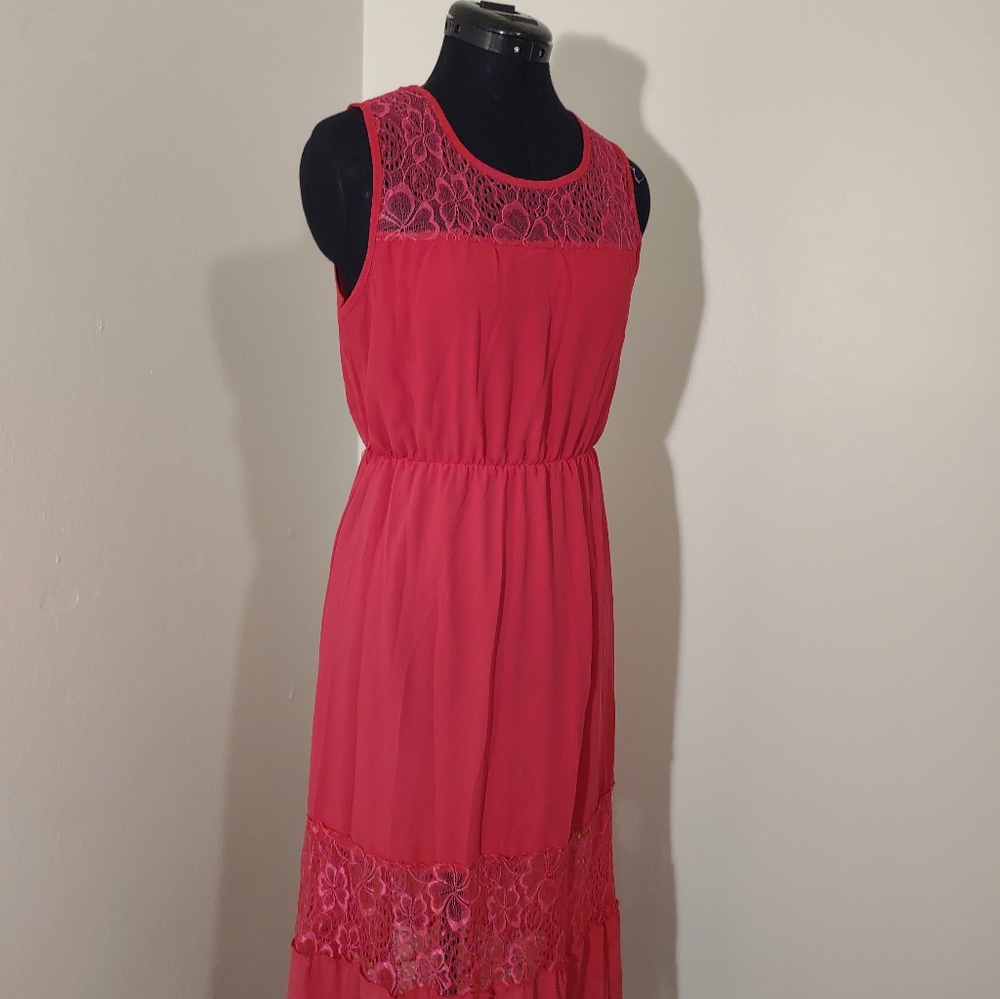 Pink maxi dress
